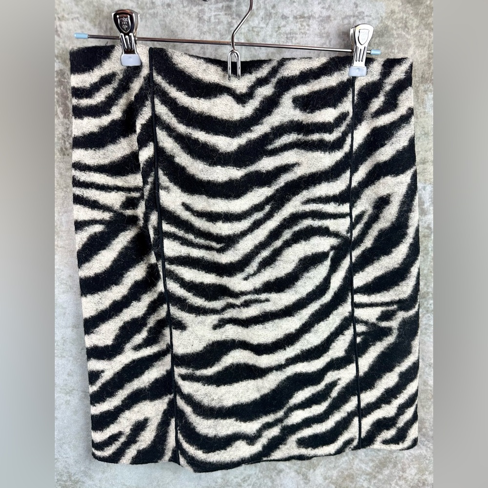 Fuzzy Zebra Skirt